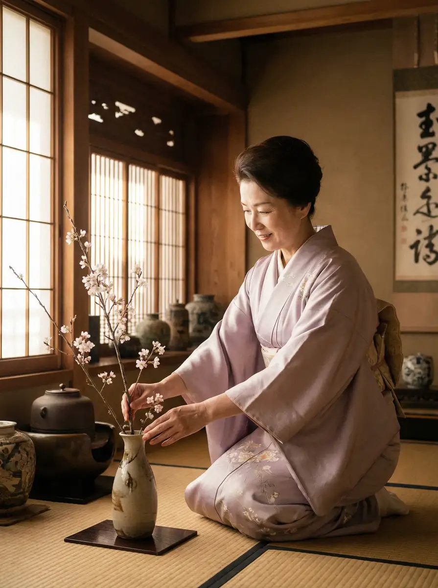 一位优雅的 文轩探花::最新文轩探花官方网站~文轩探花在线播放 在和室中插花